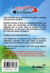 Verso de Amour sucré -2- Speed Camping