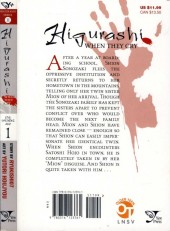 Verso de Higurashi When They Cry: Eye Opening Arc (2011) -1- Volume 1