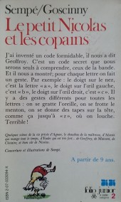 Verso de Le petit Nicolas -4a83- Le petit nicolas et les copains