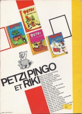 Verso de Petzi (1e Série) -13a- Petzi et le détective