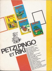 Verso de Petzi (1e Série) -3a- Petzi découvre un trésor