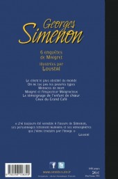 Verso de (AUT) Loustal - 6 enquêtes de Maigret