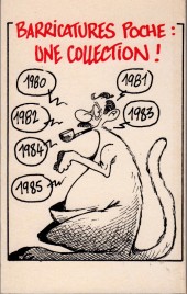 Verso de Barricatures -4Poche- L'Année 1983 à traits tirés