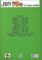 Verso de Marc Lebut et son voisin -Int10a- Intégrale 10: 1980-1983
