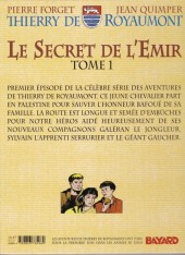 Verso de Thierry de Royaumont -1b1- Le Secret de l'Emir - Tome 1