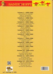 Verso de Sandy & Hoppy -INT11a- Intégrale volume 11: 1971-1973