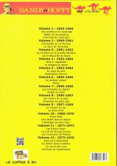 Verso de Sandy & Hoppy -INT12a- Intégrale volume 12: 1972-1974