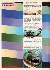 Verso de D'où vient l'homme ? - Encyclopédie animée de l'évolution de la vie -1- L'océan des origines de la vie