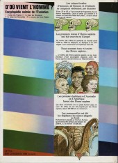 Verso de D'où vient l'homme ? - Encyclopédie animée de l'évolution de la vie -4- La victoire des homo sapiens