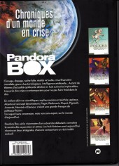 Verso de Pandora Box -INT1a- L'Orgueil - La Paresse - La Gourmandise - La Luxure