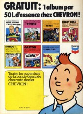 Verso de Tintin - Publicités -Chevron- Les plus grandes peurs de Tintin !