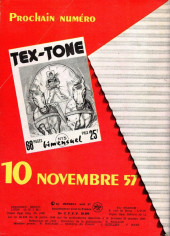 Verso de Tex-Tone (Impéria) -12- Les voleurs de la rivière