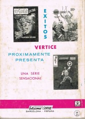 Verso de Zarpa de acero (Vértice - 1966) -21- Experimento siniestro