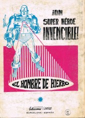 Verso de La masa Vol. 1 (Vértice - 1970) -1- La increíble 
