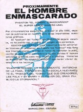 Verso de La masa Vol. 1 (Vértice - 1970) -31- El capitán Omen