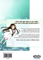 Verso de Sword Art Online - Fairy Dance -3- Tome 3