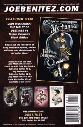 Verso de Lady Mechanika: The Tablet of Destinies (2015) -1A- Chapter One