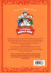 Verso de La dynastie Donald Duck - Intégrale Carl Barks -17- 24 heures pour survivre ! et autres histoires (1969-2008) 