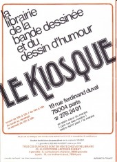 Verso de (Catalogues) Éditeurs, agences, festivals, fabricants de para-BD... - Glénat - 1978 - Catalogue