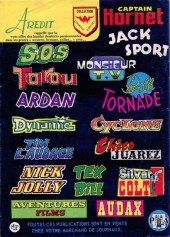 Verso de Aventures Films (3e Série - Arédit) -12- Le labyrinthe de Kimba