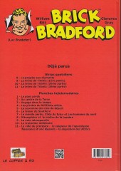 Verso de Luc Bradefer - Brick Bradford (Coffre à BD) -PH11- Brick bradford - planches hebdomadaires tome 11