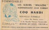 Verso de Magazine Coq-hardi -71- La Piste du Sud