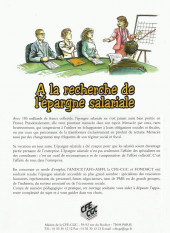 Verso de A la recherche de l'épargne salariale