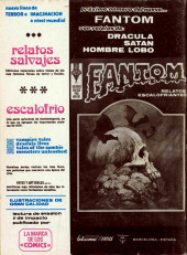 Verso de Fantom Vol.2 (Vértice - 1974) -6- Demonio, demonio, ¿quién tiene al demonio?