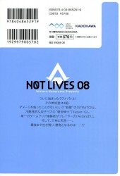 Verso de Not Lives -8- Volume 08