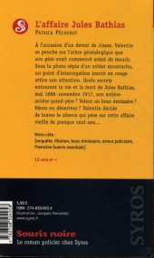 Verso de (AUT) Ferrandez - L'affaire Jules Bathias