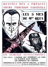 Verso de Aventures de demain !.. (Châteaudun) -8- La planète du péril