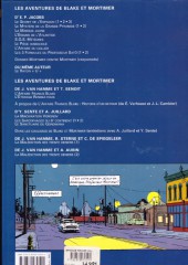 Verso de Blake et Mortimer (Les Aventures de) -15a2011- L'étrange rendez-vous
