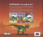 Verso de Les dinosaures en bande dessinée -HS- Les Dinosaures en bande dessinée présentent T. Rex