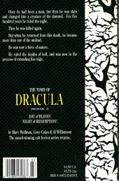 Verso de The tomb of Dracula (1991) -3- Book 3