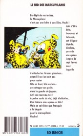Verso de Spirou et Fantasio -12Poche- Le Nid des Marsupilamis