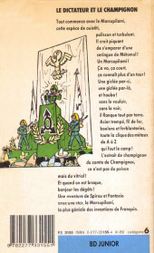 Verso de Spirou et Fantasio -7Poche155- Le Dictateur et le Champignon