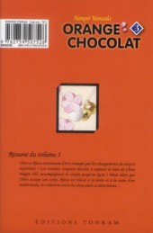 Verso de Orange chocolat -3- Tome 3