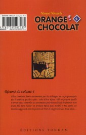 Verso de Orange chocolat -4- Tome 4