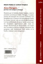 Verso de Amos Daragon (Perro/Zoran/Journoud) -1- Porteur de masques