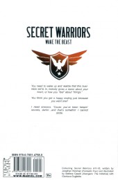 Verso de Secret Warriors (2009) -INT3a- Wake the beast