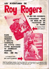 Verso de Roy Rogers, le roi des cow-boys (2e série) -HS- Spécial 11 récits complets