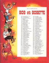 Verso de Bob et Bobette (3e Série Rouge) -108b1980- Les totems tabous