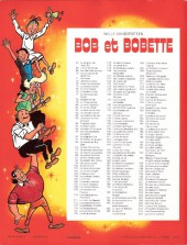 Verso de Bob et Bobette (3e Série Rouge) -107b1988- Le rayon magique