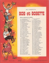 Verso de Bob et Bobette (3e Série Rouge) -99a1974- Les rayons zouin