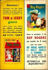 Verso de Roy Rogers, le roi des cow-boys (3e série - vedettes T.V) -22- Numéro 22