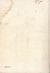 Verso de X-13 agent secret (Impéria) -Rec26- Collection reliée N°26 (du n°201 au n°208)