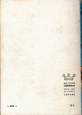 Verso de X-13 agent secret (Impéria) -Rec33- Collection reliée N°33 (du n°257 au n°264)