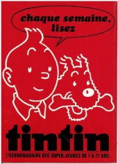 Verso de (Recueil) Tintin (Album du journal - Édition belge souple) -170- Tome 170