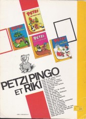 Verso de Petzi (1e Série) -14- Petzi chez les pingouins