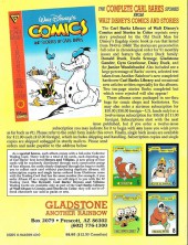 Verso de The carl Barks Library of Walt Disney's Comics and Stories in Color (1992) -6- Walt Disney's Comics and Stories by Carl Barks 6